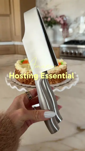 This cake server cuts clean, even slices and lifts them straight onto the plate,