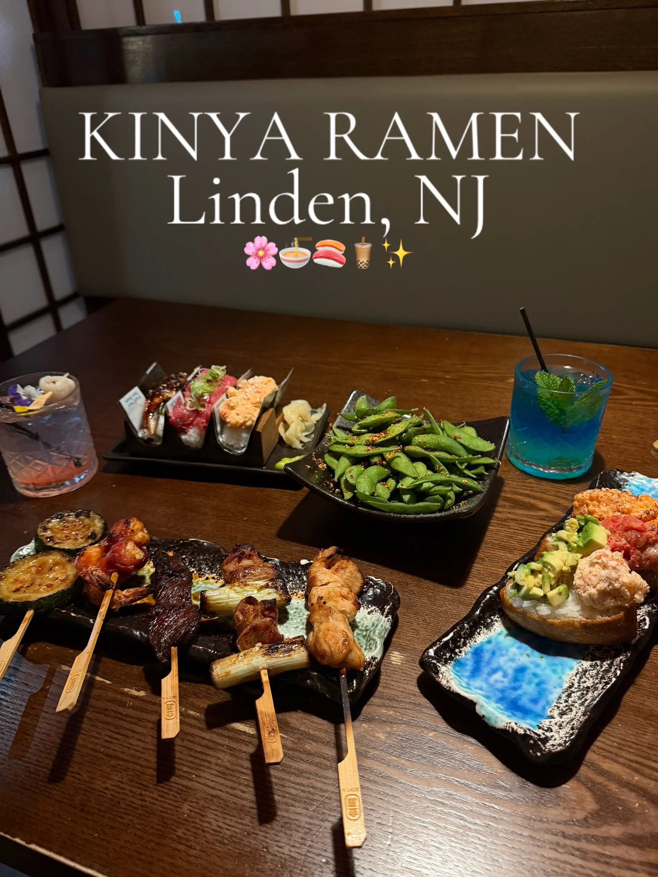 🍜 Come dine with me at @KinyaRamenLinden in Linden, NJ! From the cherry blossom