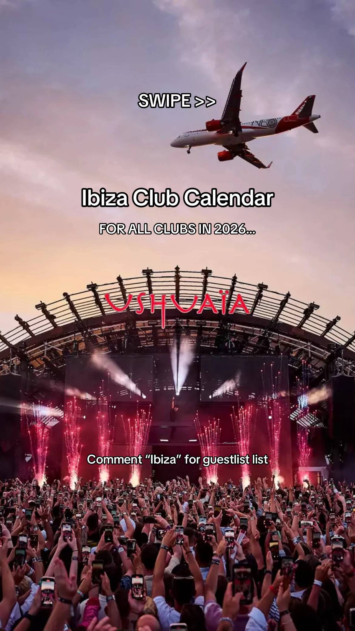 Full line up for every club in Ibiza in 2026, comment “Ibiza” for guest list 🌴�