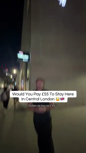 Would you pay £55 a night to stay here in central London?! 🫪🇬🇧 *You can actua
