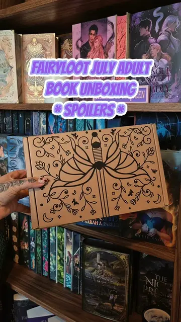 Fairyloot July Adult Book Unboxing *Spoilers* 📚 I have to say im pleasantly sur
