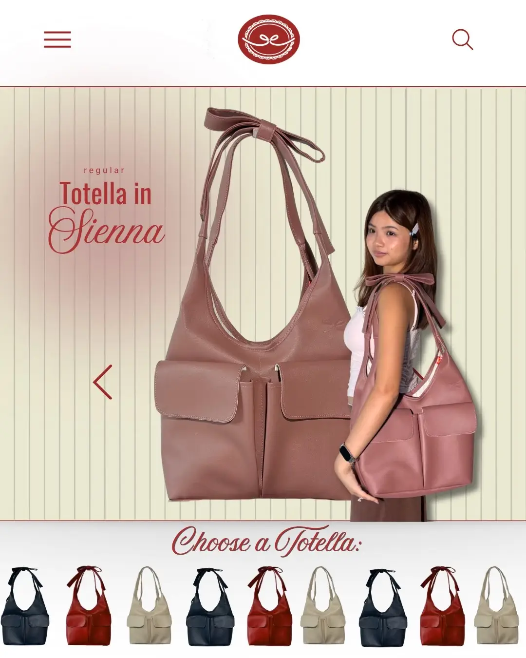 Your everyday bag designed to carry your essentials and little piece of your day