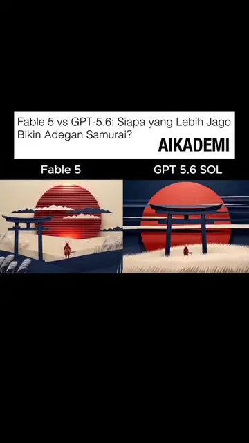Bagaimana kalau Claude Fable 5 dan GPT-5.6 Sol diminta membuat animasi samurai d