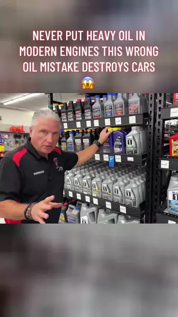 NEVER PUT HEAVY OIL IN MODERN ENGINES THIS WRONG OIL MISTAKE DESTROYS CARS😱 #en