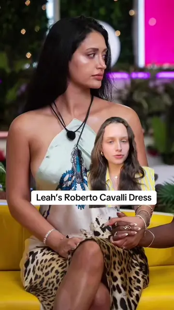 Leah’s roberto cavalli dress from love island is on the real real!! #leahkateb #
