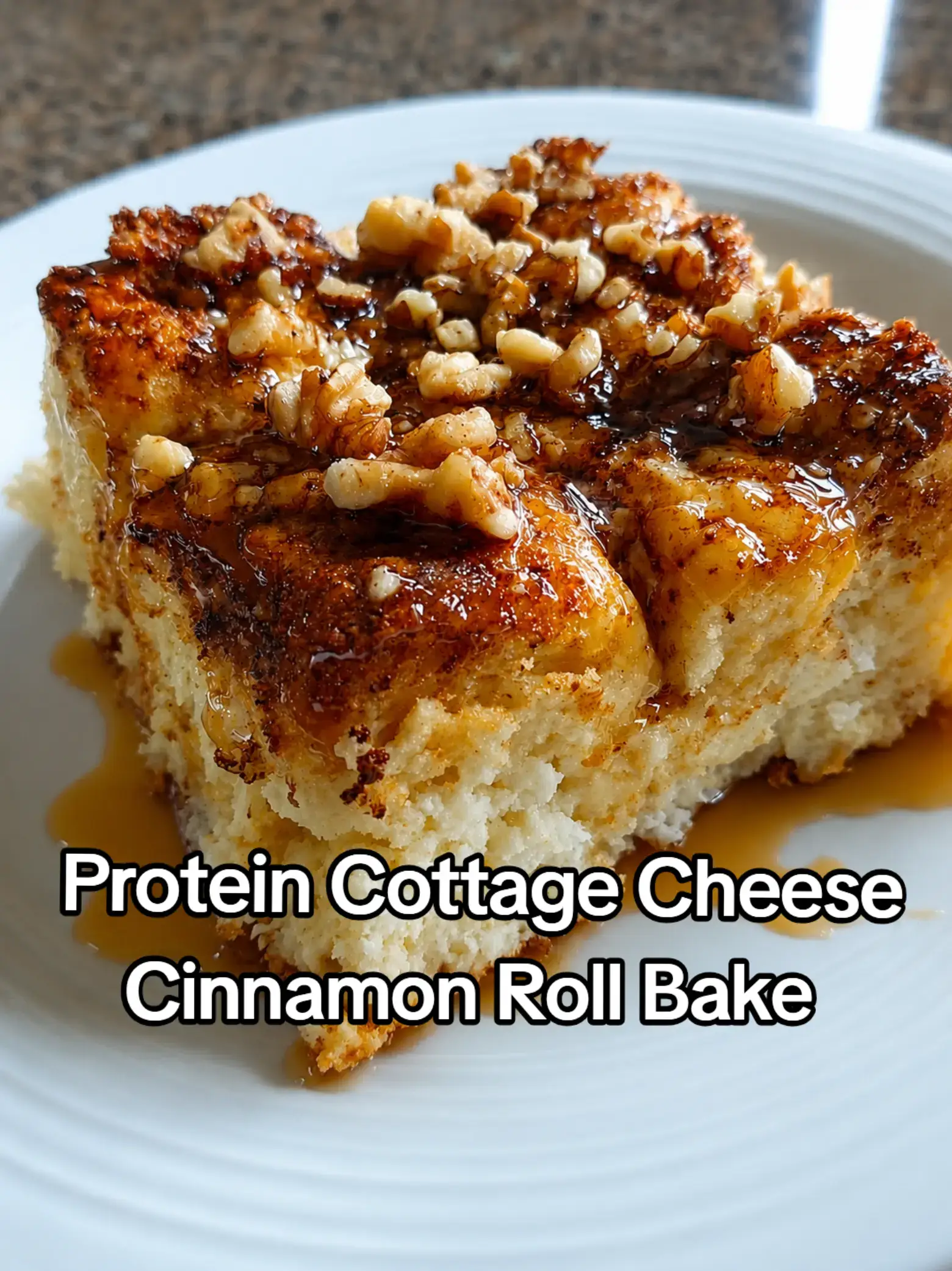 🚨👉 30G PROTEIN COTTAGE CHEESE CINNAMON ROLL BAKE 👈🚨 This tastes like a cinna