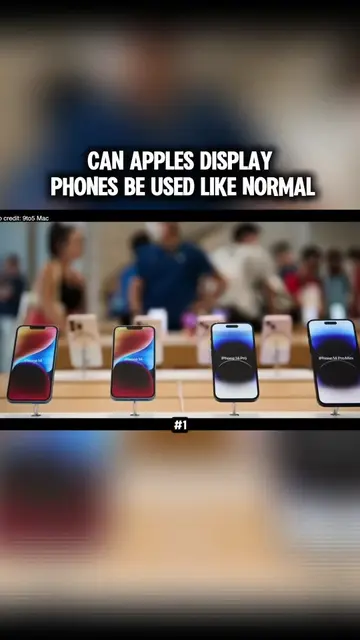 CAN APPLES DISPLAY PHONES BE USED LIKE NORMAL.... #fyp #apple #iphone #smartphon