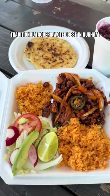 🌮 Have you been to one of the best taquerias in the Triangle? Taqueria La Vaqui