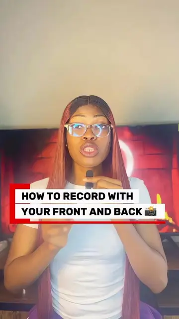 Here's how to record with your front and back camera at the same time using Tikt