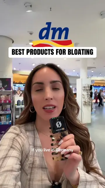 come with me to dm! 💫 here are the best products that help with bloating and di