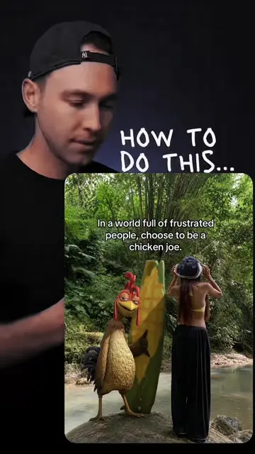 Want to see how to put chicken joe in the photo? 🐔 I'm dropping the ultimate ch