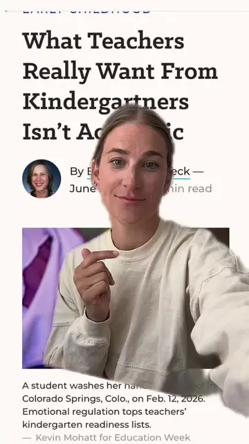 Parents, this article says what kindergarten teachers value most before the firs