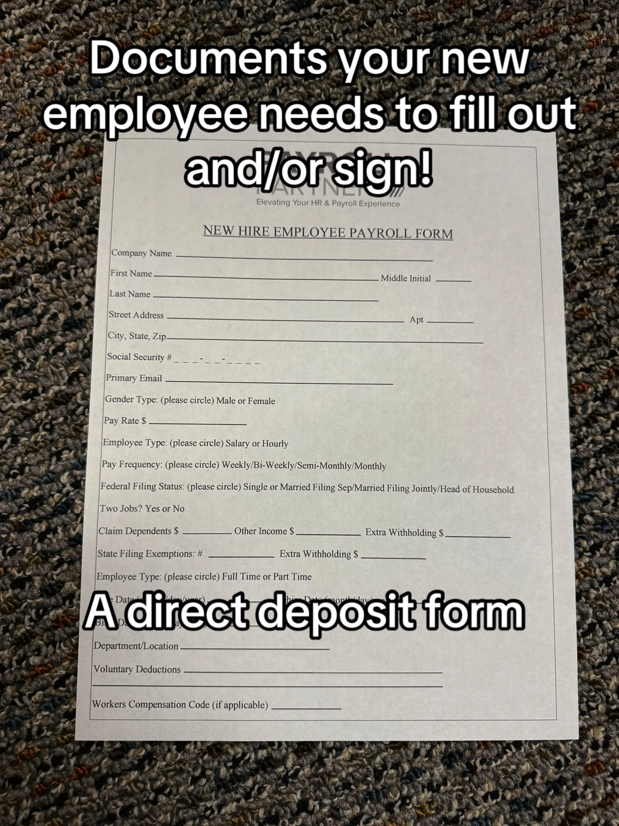 Having all of these forms printed out, signed, and organized will keep your busi