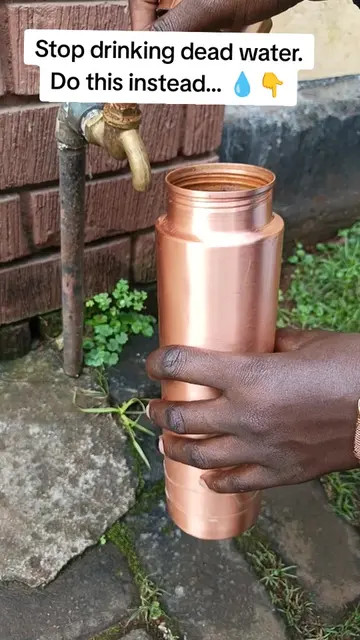 You’re looking at a 5,000-year-old biohack. 🔋 Storing your water in a pure copp