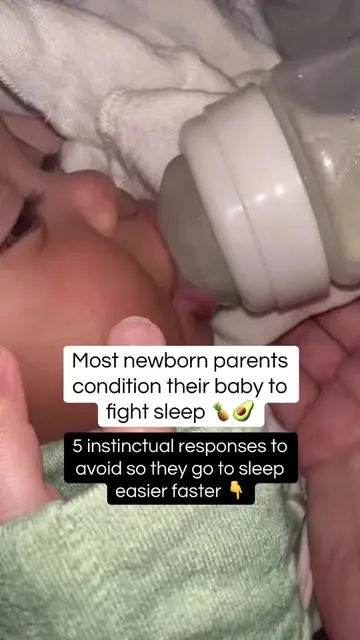 When your newborn looks tired… your instinct is usually to do MORE 😭 Rock harde