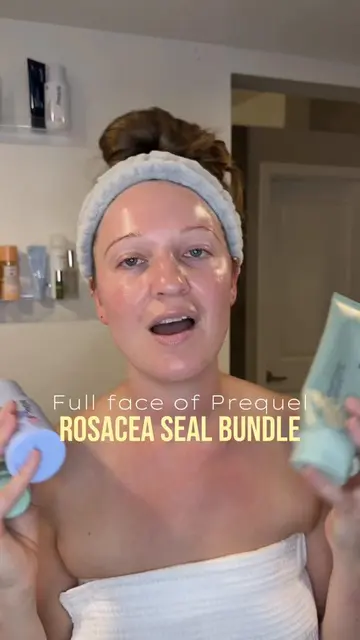 Revive my tired skin with me using Prequel’s rosacea seal bundle✨  @Prequel  #pr