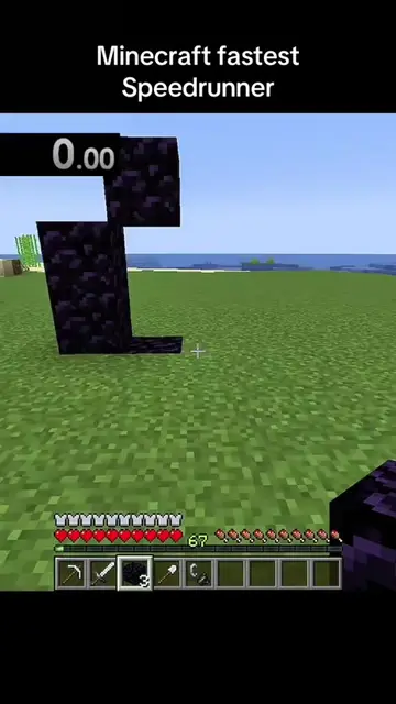 nah this minecraft speedrun lowkey went insane @zainigaming_minecarft #gaming #g