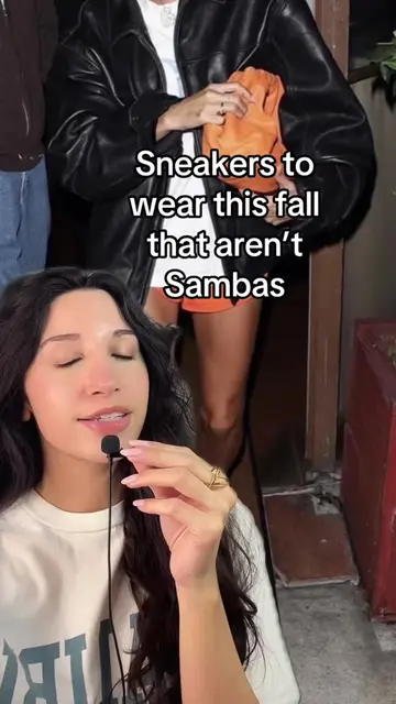 Sneakers to wear this fall that aren’t Sambas #sneakers #fashioninspo #fashiontr