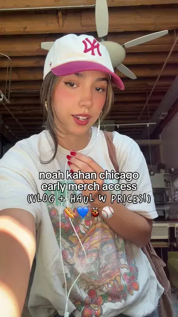 noah kahan chicago early merch access vlog! + haul with prices!!🌭⚾️🐞so excited