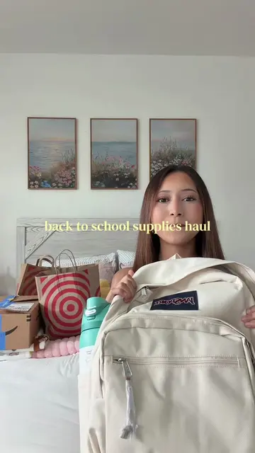 back to school supplies haul! #backtoschool #supplies #haul #aesthetic #foryou 