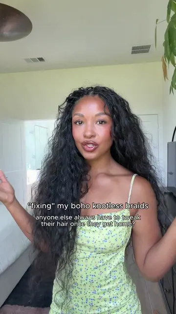 Adding layers to my boho knotless braids along with a few other tweaks to settle