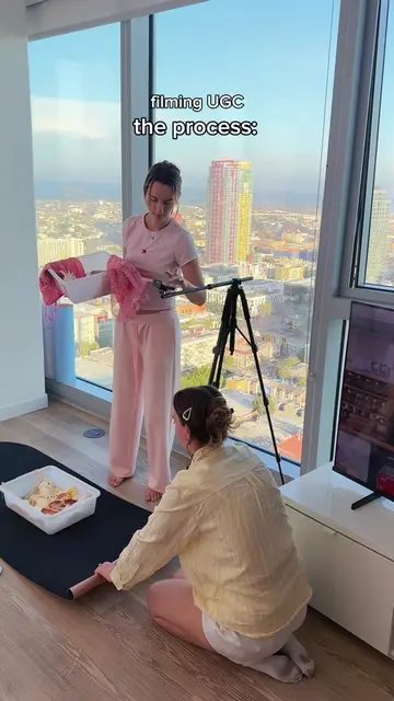 What filming UGC actually looks like… 🤭🎬 The final video takes 20 seconds. The