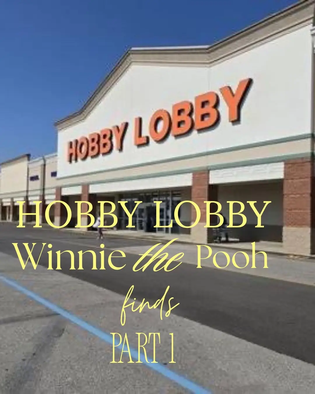 Winnie the Pooh finds at Hobby Lobby! Some super cute gems in here! #disney #poo