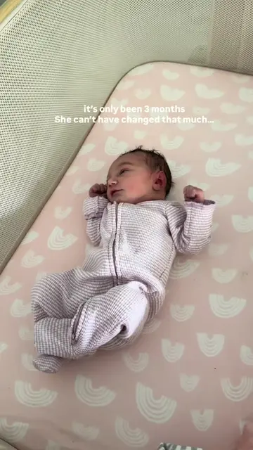 Can’t believe she’s 3 months old! Where did my tiny baby go 🥺🤍 #newbornbaby #3