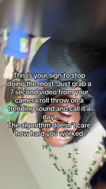 Easy post idea ... stop doing the most just grab a 7 second video. #smallcreator