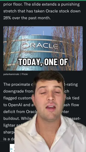 😳📉 In the market, sometimes when it rains, IT POURS‼️ Today we look at Oracle 