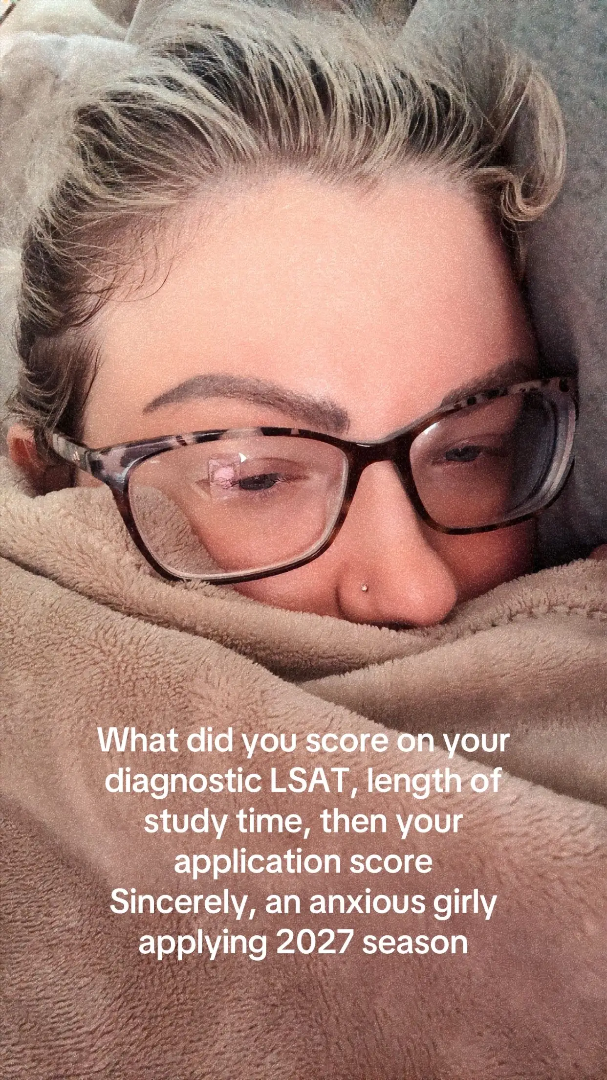 This was me immediately after finishing my diagnostic LSAT because what the heck