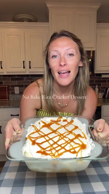 This no bake Ritz cracker dessert is the perfect mix of sweet, salty, creamy, an