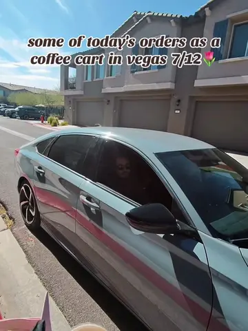 Pt. 2 orders as a coffee cart in vegas #vegas #coffeecart #SmallBusiness #metagl