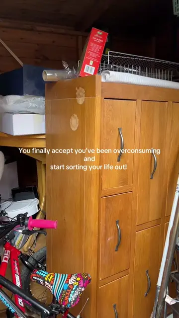 You finally accept your over consumption of unnecessary stuff, that makes you so