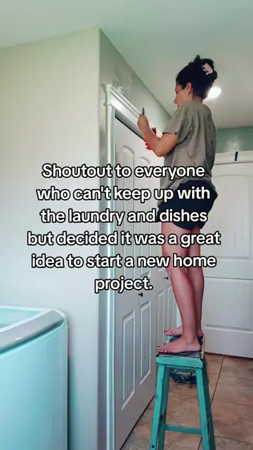 shoutout to us! #homeproject #roommakeover #homediyproject #laundryroommakeover 
