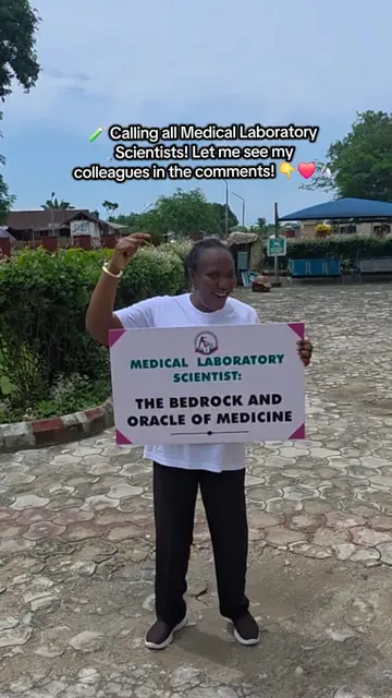 If you're proud to be a Medical Laboratory Scientist, let me see you in the comm