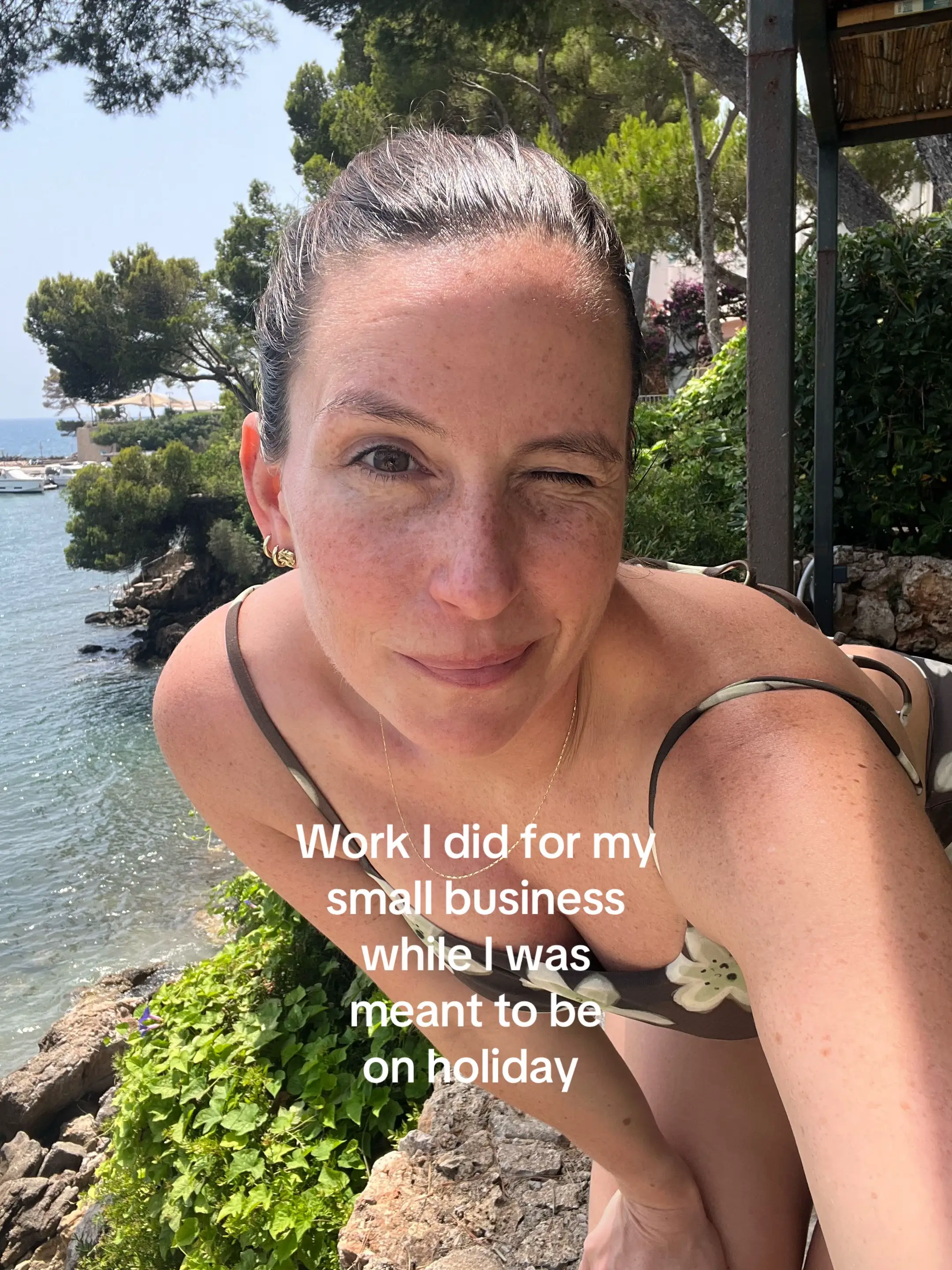 The truth is we‘re always working!! #SmallBusiness #naluka #swimwear #brandowner