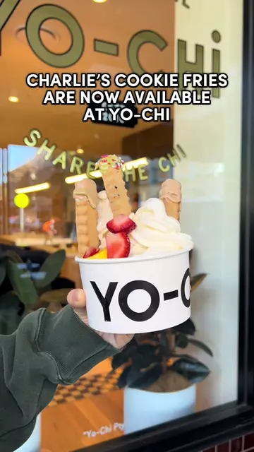 COOKIE FRIES ON YOUR YO-CHI? SAY LESS 🍪🍦  @Charlie’s Fine Foods has turned the