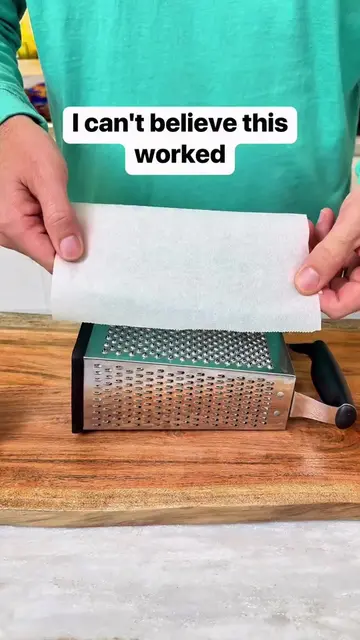 Now I use parchment page to easily grate lemon zest 🍋 #lemons #lemonzest #grate