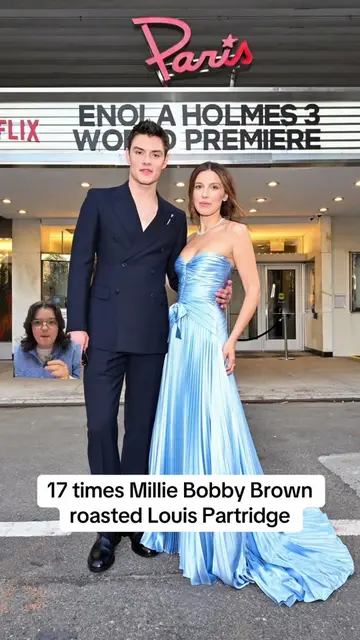 Millie Bobby Brown didn’t let Louis Partridge catch a break during the Enola Hol