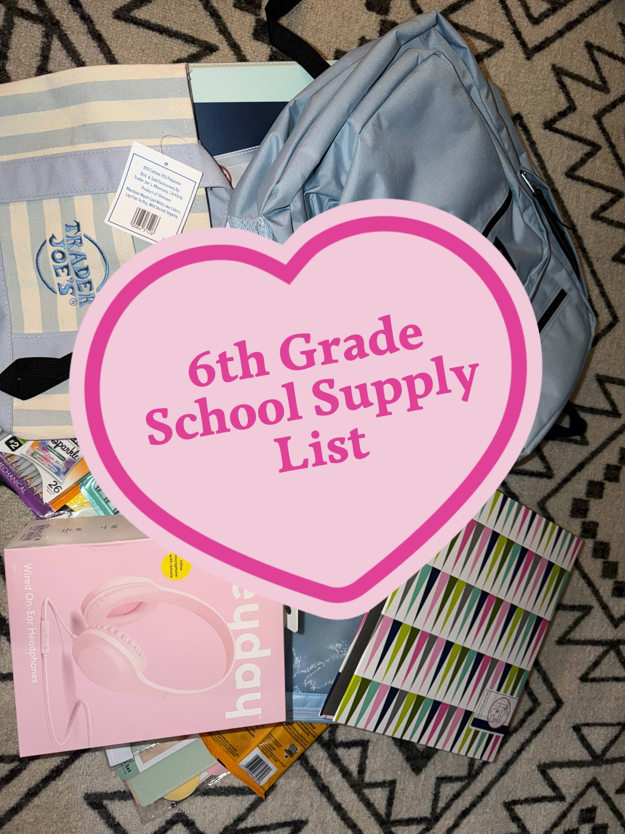 📚 6th Grade Back-to-School Supply List 🎒[Save This Post]