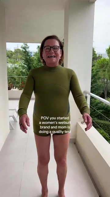 My mom is wearing a size XL. Her waist is 100cm and she’s 171cm tall.  #weartest