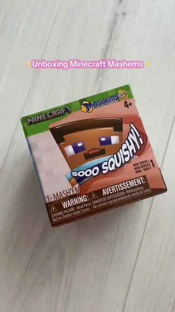 Wait until end for a mini surprise 😬✨ #Minecraft #mashems #squishy #sensorytoy 