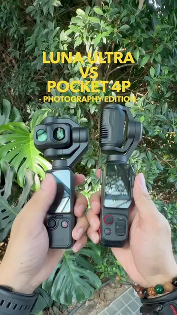 DJI Pocket 4P vs Insta360 Luna Ultra 📸 Which pocket camera takes better photos?
