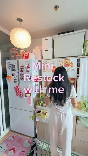 Mini restock with me✨🧃🥬🥚  #restock #asmr #dailyvlog    #creatorsearchinsights