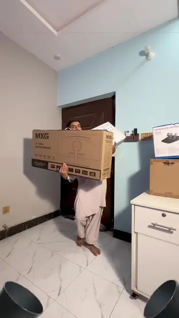 I Recieved My Big Monitor for Gaming Setup 🔥🖥️😍 #GamingSetup #gaming #monitor