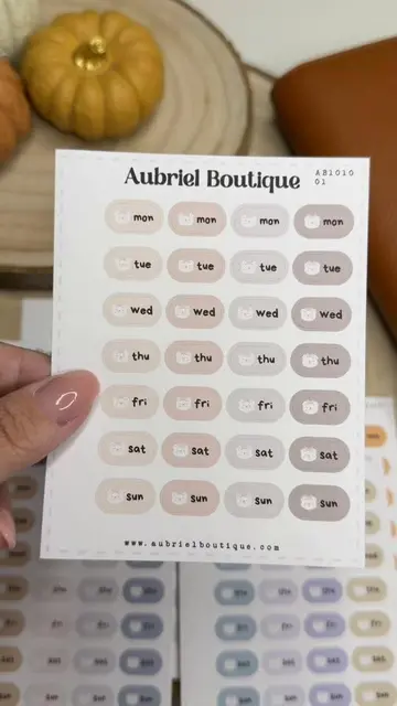 nuovi prodotti online 📖🎀 #aubrielboutique #SmallBusiness #stickers #hobonichi 