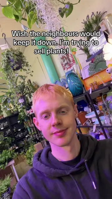 Wish the neighbours would keep it down. I’m trying to sell plants! 🪴 #glasgow #