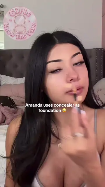 Amanda uses concealer as foundation 😍 #amandasolis #lorealparismakeup #foundati