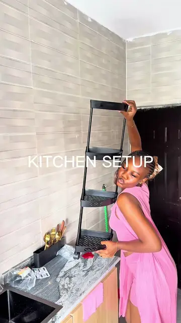 Kitchen setup part 1 🤭🎀. My kitchen is almost my favorite part of my apartment